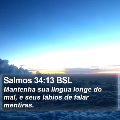 Salmos 34:13 BSL Bible Verse Image