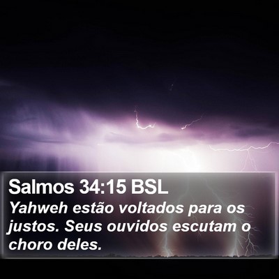 Salmos 34:15 BSL Bible Verse Image