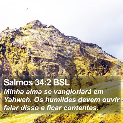 Salmos 34:2 BSL Bible Verse Image