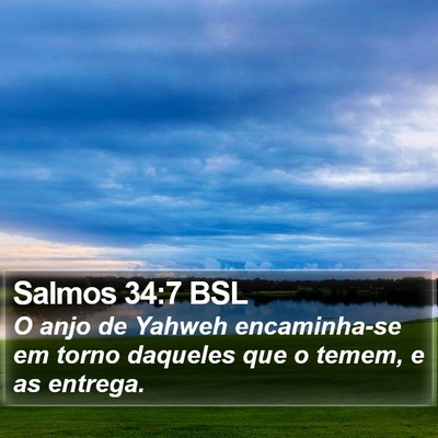 Salmos 34:7 BSL Bible Verse Image