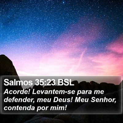 Salmos 35:23 BSL Bible Verse Image