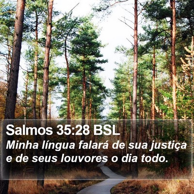 Salmos 35:28 BSL Bible Verse Image