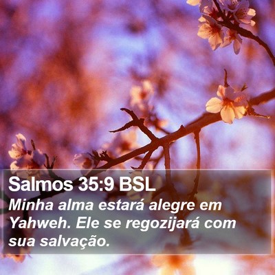 Salmos 35:9 BSL Bible Verse Image