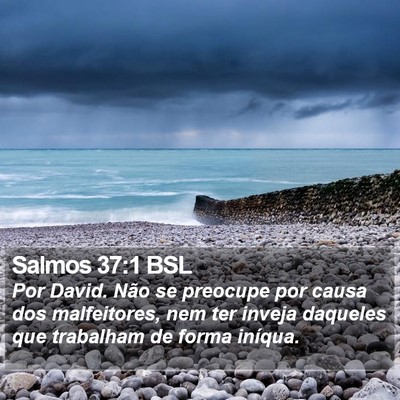 Salmos 37:1 BSL Bible Verse Image