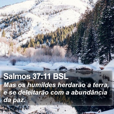 Salmos 37:11 BSL Bible Verse Image