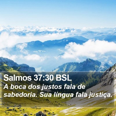 Salmos 37:30 BSL Bible Verse Image
