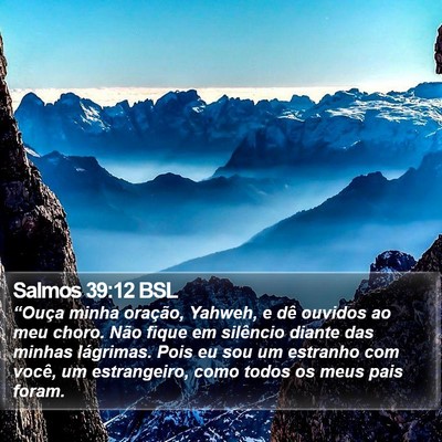 Salmos 39:12 BSL Bible Verse Image