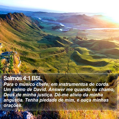 Salmos 4:1 BSL Bible Verse Image