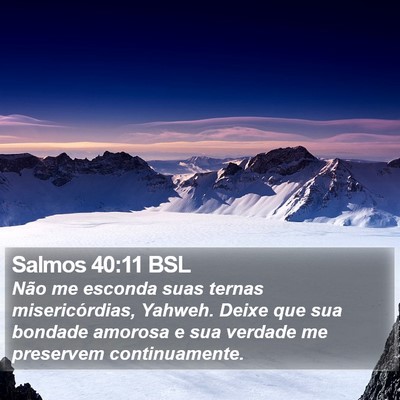 Salmos 40:11 BSL Bible Verse Image