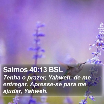 Salmos 40:13 BSL Bible Verse Image