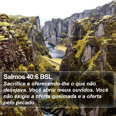 Salmos 40:6 BSL Bible Verse Image
