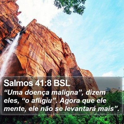 Salmos 41:8 BSL Bible Verse Image