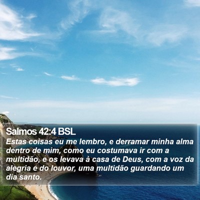 Salmos 42:4 BSL Bible Verse Image