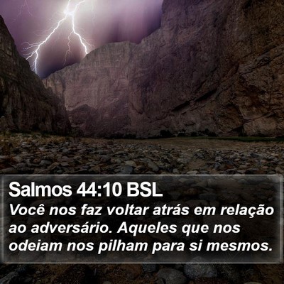 Salmos 44:10 BSL Bible Verse Image