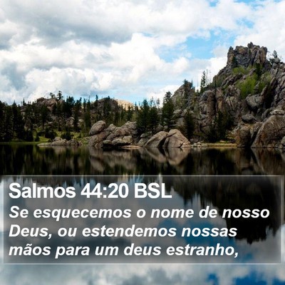 Salmos 44:20 BSL Bible Verse Image