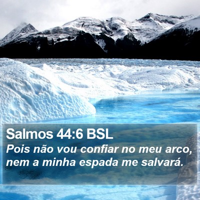 Salmos 44:6 BSL Bible Verse Image
