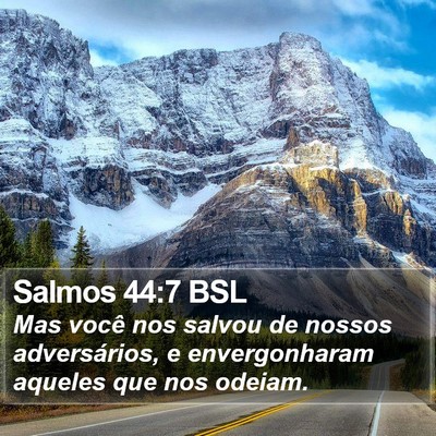 Salmos 44:7 BSL Bible Verse Image