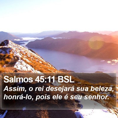 Salmos 45:11 BSL Bible Verse Image