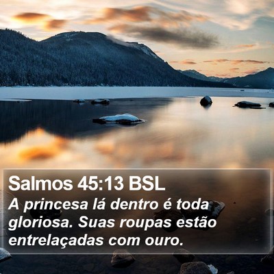 Salmos 45:13 BSL Bible Verse Image