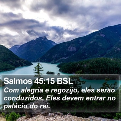 Salmos 45:15 BSL Bible Verse Image