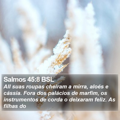 Salmos 45:8 BSL Bible Verse Image
