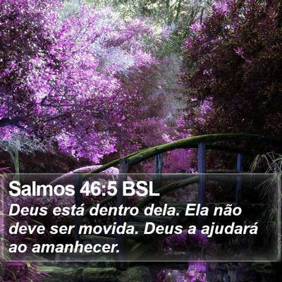 Salmos 46:5 BSL Bible Verse Image
