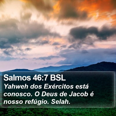 Salmos 46:7 BSL Bible Verse Image
