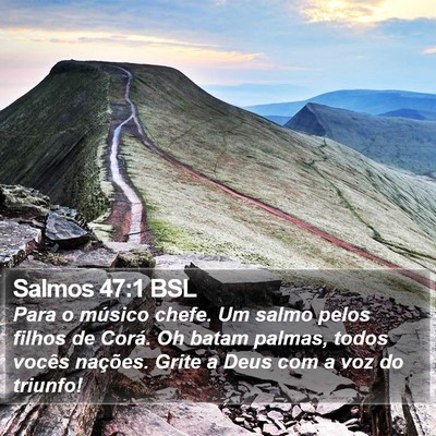 Salmos 47:1 BSL Bible Verse Image