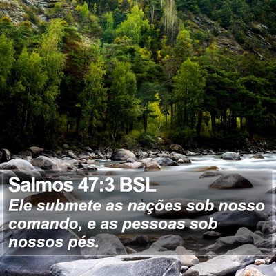 Salmos 47:3 BSL Bible Verse Image