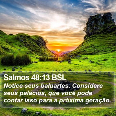 Salmos 48:13 BSL Bible Verse Image