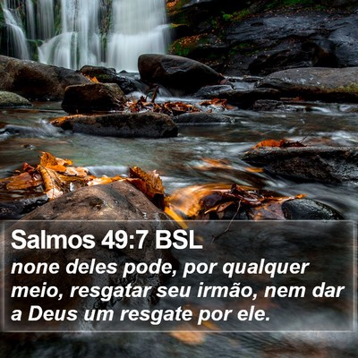 Salmos 49:7 BSL Bible Verse Image