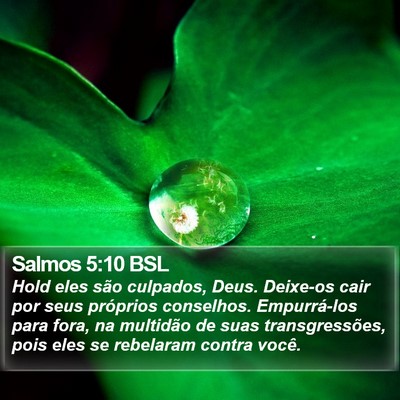 Salmos 5:10 BSL Bible Verse Image