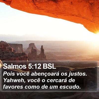 Salmos 5:12 BSL Bible Verse Image