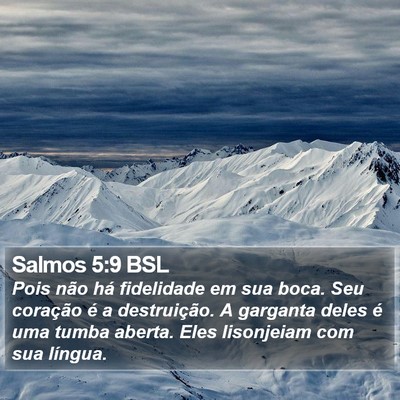 Salmos 5:9 BSL Bible Verse Image