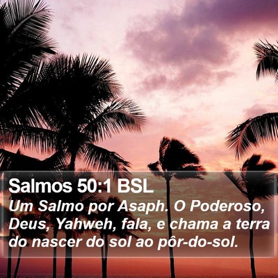 Salmos 50:1 BSL Bible Verse Image