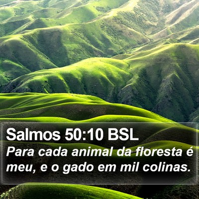 Salmos 50:10 BSL Bible Verse Image
