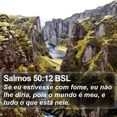 Salmos 50:12 BSL Bible Verse Image