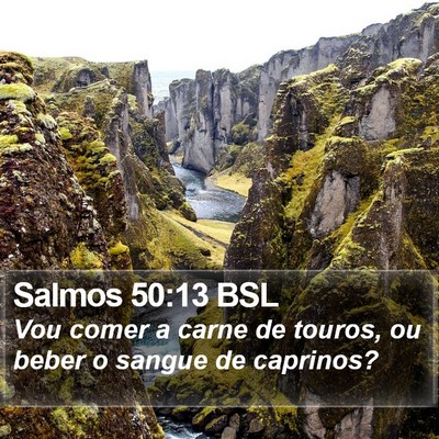 Salmos 50:13 BSL Bible Verse Image