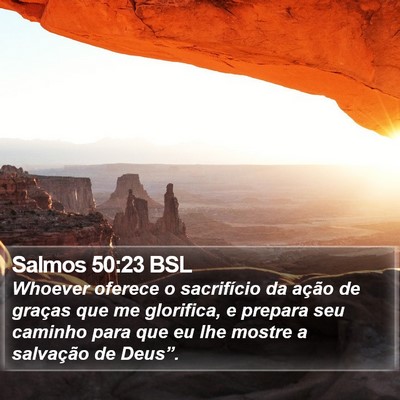 Salmos 50:23 BSL Bible Verse Image