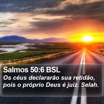 Salmos 50:6 BSL Bible Verse Image