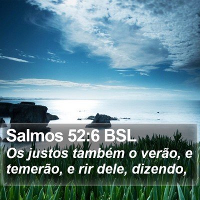 Salmos 52:6 BSL Bible Verse Image