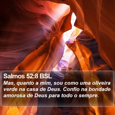Salmos 52:8 BSL Bible Verse Image