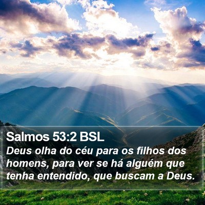 Salmos 53:2 BSL Bible Verse Image