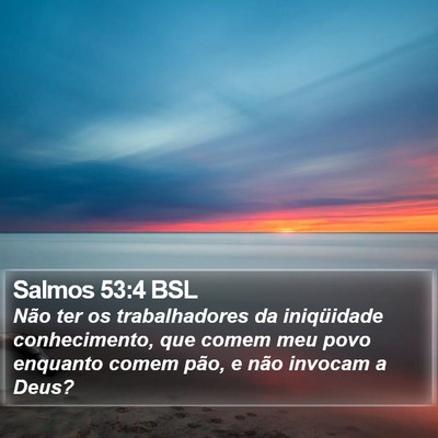 Salmos 53:4 BSL Bible Verse Image