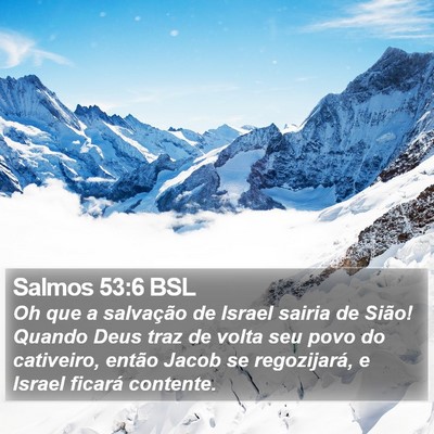 Salmos 53:6 BSL Bible Verse Image