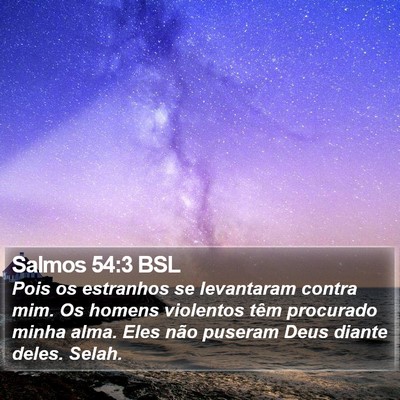 Salmos 54:3 BSL Bible Verse Image