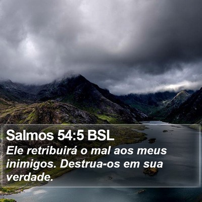 Salmos 54:5 BSL Bible Verse Image