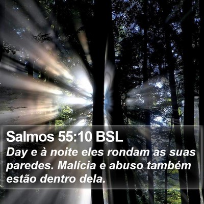 Salmos 55:10 BSL Bible Verse Image