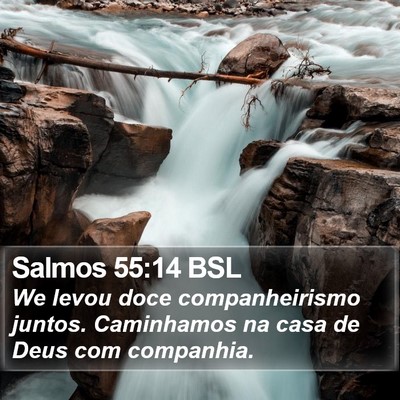 Salmos 55:14 BSL Bible Verse Image