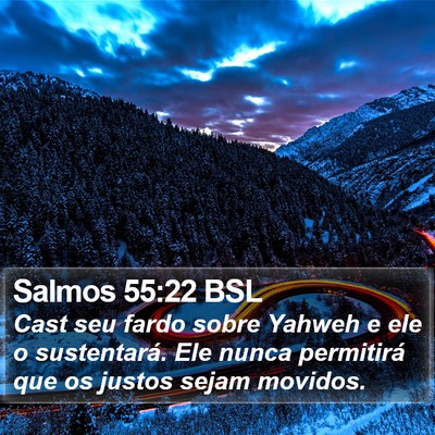 Salmos 55:22 BSL Bible Verse Image